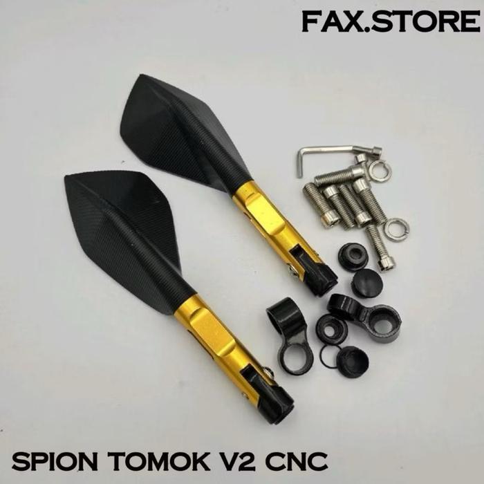 SPION TOMOK V2 KACA SPION VARIASI SPION TOMOK FULL CNC SPION NMAX VARIO BEAT PCX NINJA CBR GSX FU
