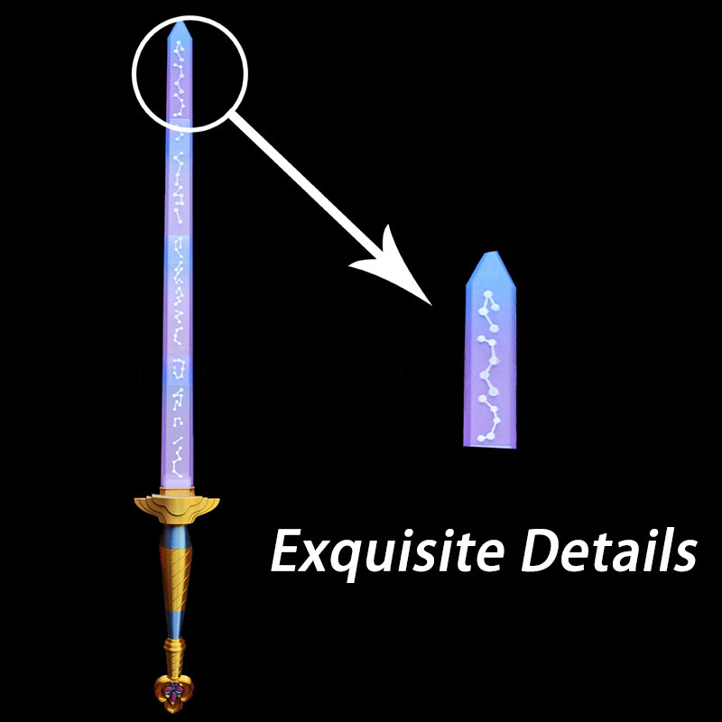 Kpop Rumi Telescopic Sword With Symbol Rune Hunters Sword Cosplay Prop Special Props For