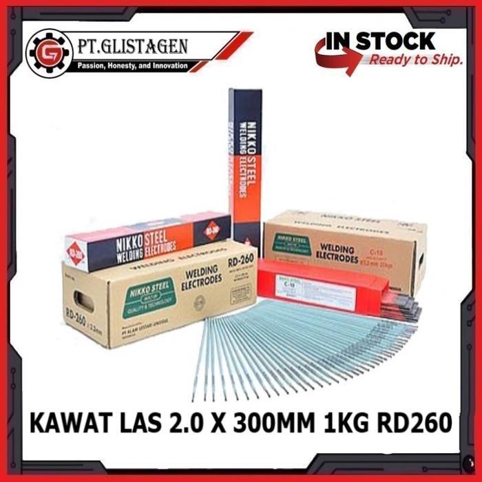 Kawat Las Welding Electrodes Nikko Steel Rd 260 Kawat Las 2.0 X 300 Mm