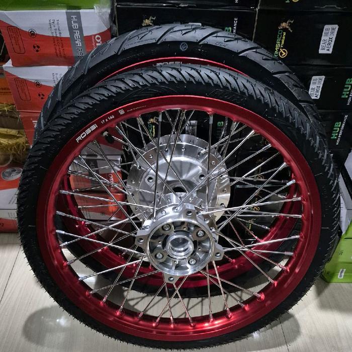 velg pcx 150 / pcx 160 ring 17 warna merah plus ban