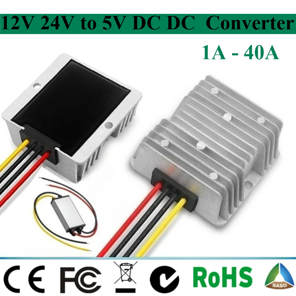 12v 24v to 5v 1A 3A 5A 10A 15A 20A 25A 30A 40A DC DC Buck Converter Step Down Stabilizer Power