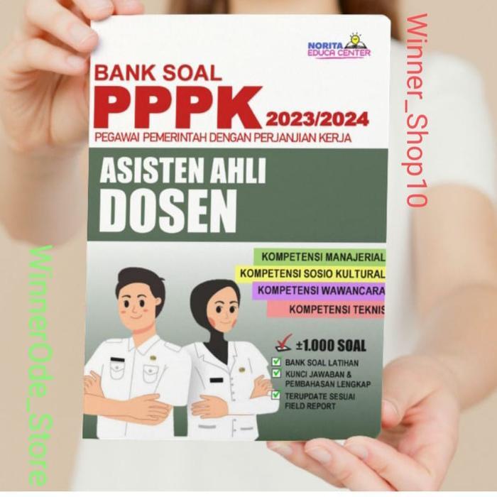 HOT SALE!!! BUKU BANK SOAL PPPK ASISTEN AHLI DOSEN 2023/2024TERLENGKAP-TERUPDATE TERMURAH