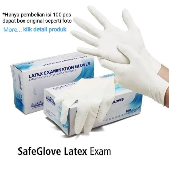 "New" Sarung Tangan Latex non Medis 100 pcs (50 pasang)