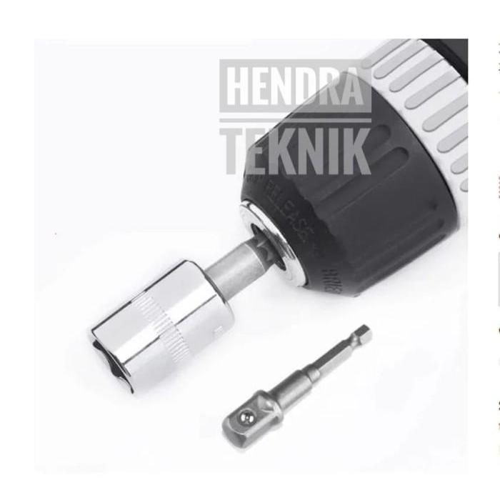 Adaptor sok bor 1/2" 75mm sambungan soket mata kunci shock bor sok 12