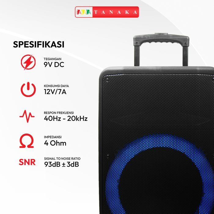 TANAKA Diamond Antrolley NEW Speaker 8/12/15 In Portable Bluetooth Indoor Outdoor Karaoke c Wireless