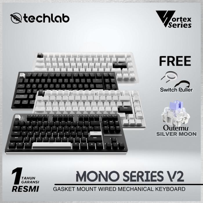 Vortexseries Mono Series V2 Gasket Mount Mechanical Keyboard 65 75 87 Full Size Layout Vortex Mono