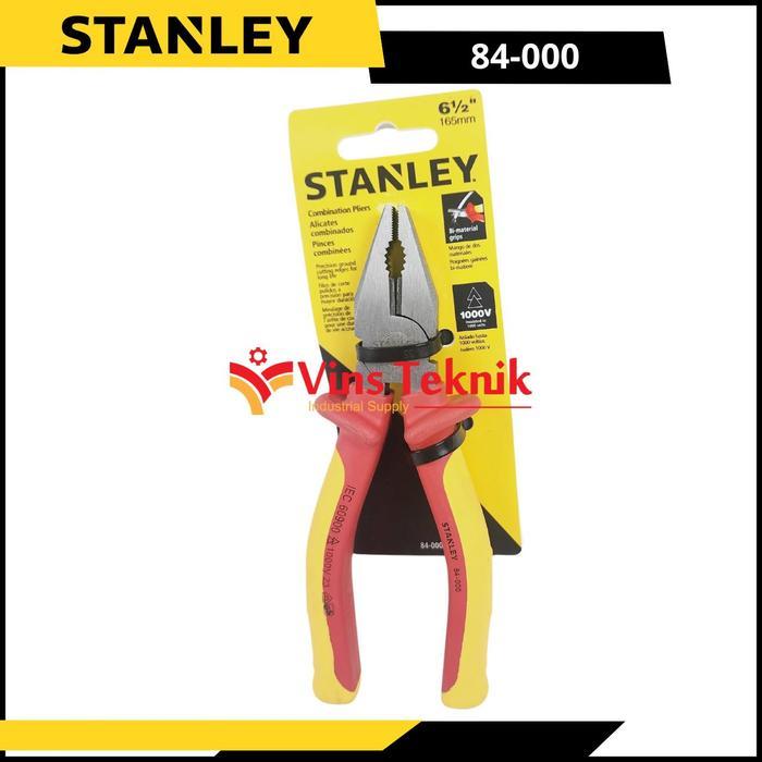 STANLEY Tang Kombinasi Tang Listrik VDE Combination Pliers 6.5" 84-000