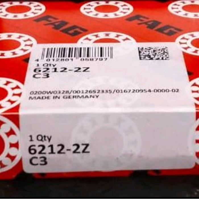 BEARING 6212 2Z C3 - 6212 ZZ C3 F A G