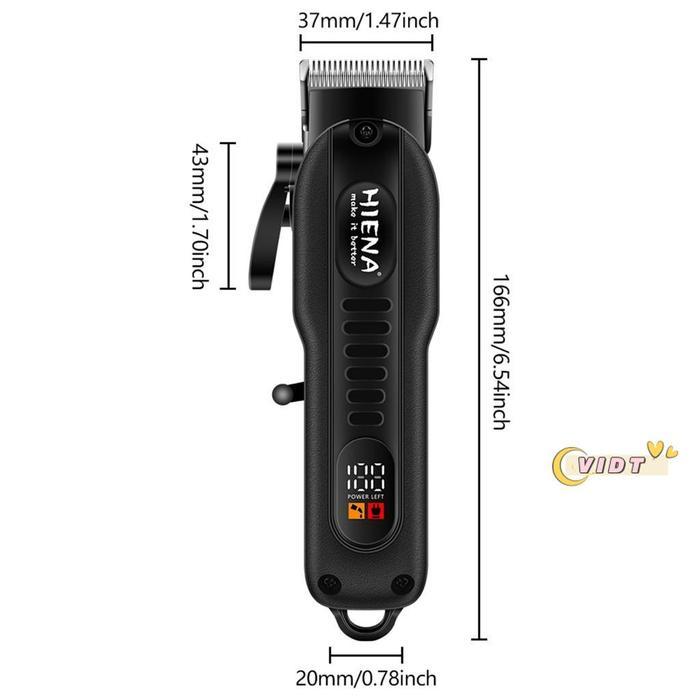 Gunting Rambut Hiena 1200Mah Baterai Kuat Pemangkas Rambut Listrik Mesin Pemotong Rambut Tukang