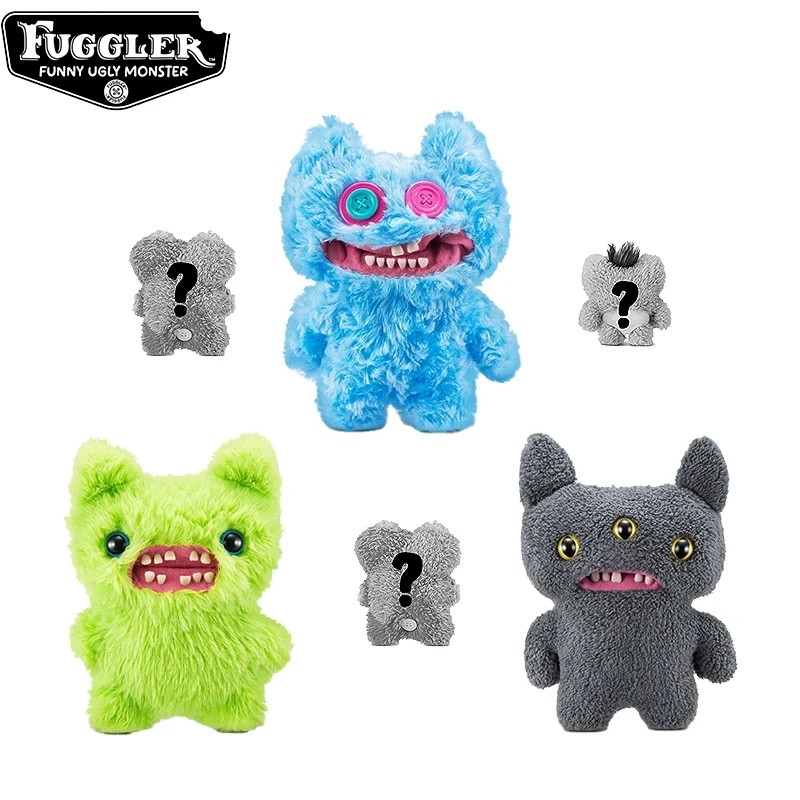 Original Fuggler Plush Toy Ugly Tooth Monster Wide Eyed Weirdo Annoyed Alien Love Suspicious Fox
