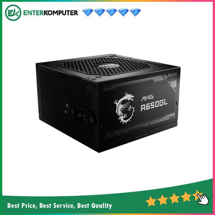 BEST SELLER MSI MAG A650GL 650W 80 PLUS GOLD FULL MODULAR POWER SUPPLY - PSU 650 WATT 80+ GOLD