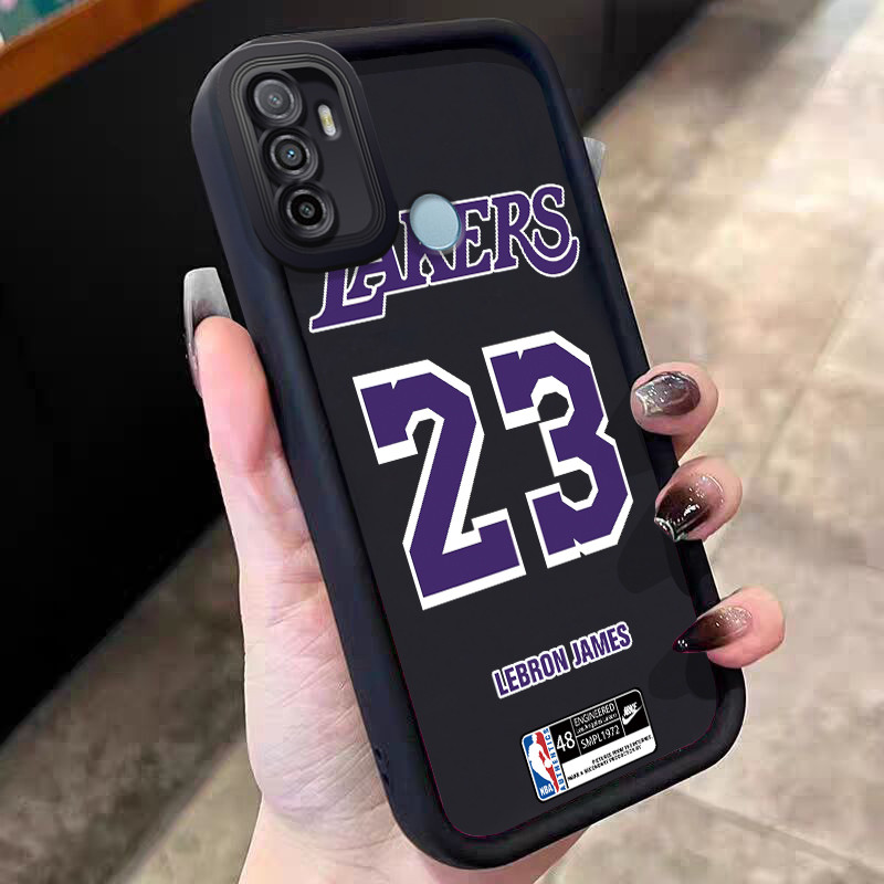 Casing Hp untuk OPPO A53 A53s A32 A33 2020 A11s Case 23 Desain Bola Basket Kasing silikon Cesing Sof