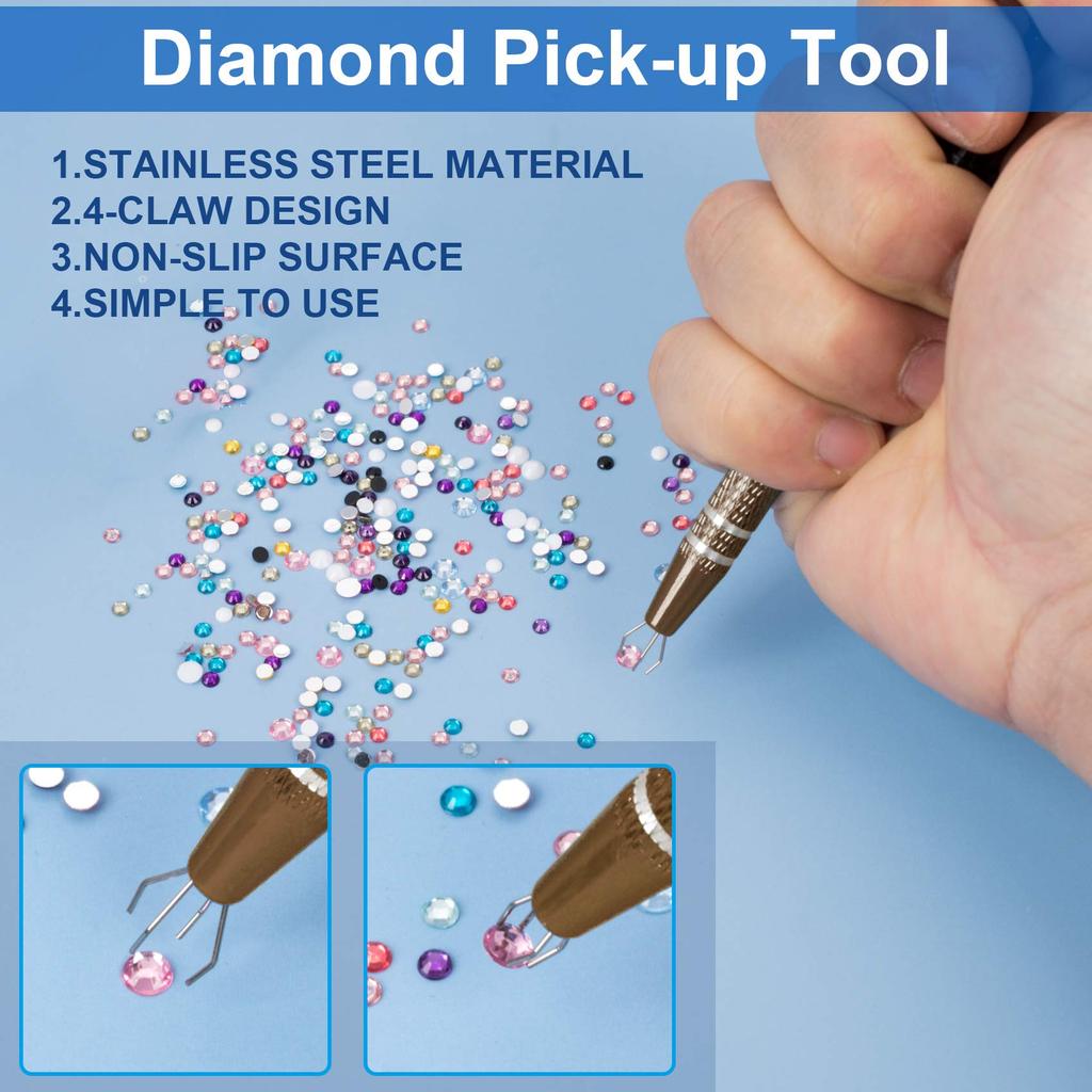 Professional 4 Claws Tweezers IC Extractor Jewelry Tweezers Precision Parts Clamp Tweezers