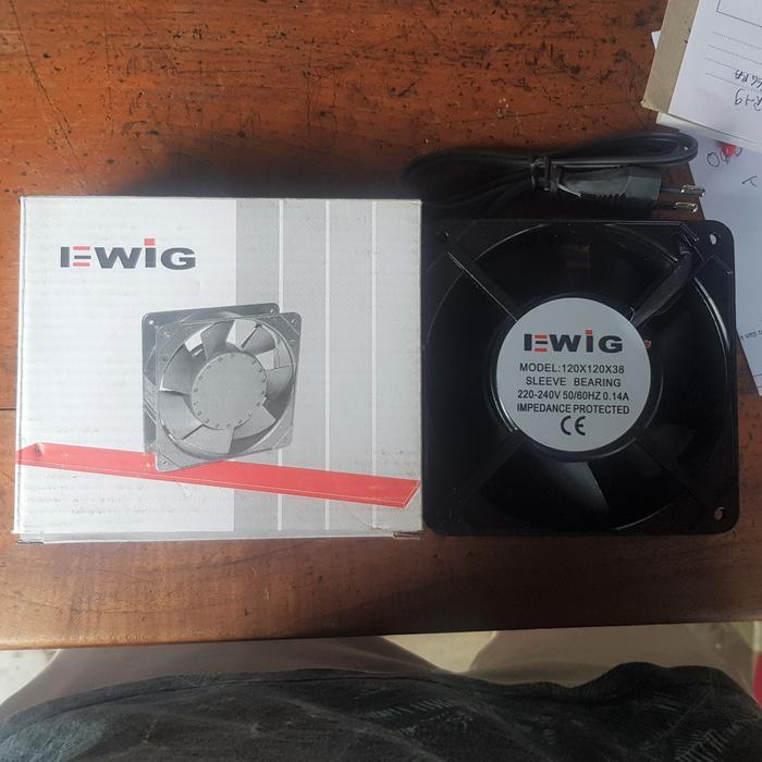 CUCI GUDANG EXHAUST FAN EWIG 120X120X38 / METAL CASE MINI FAN EWIG MF120/38