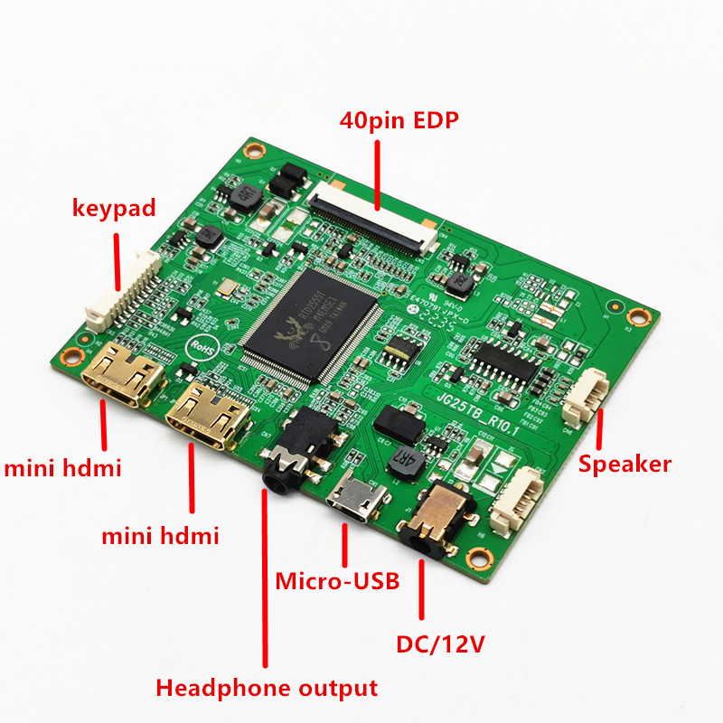 EDP LCD Controller Board HDMI Portable display LCD controller board For N173HCE-G33 1920x1080 40pin