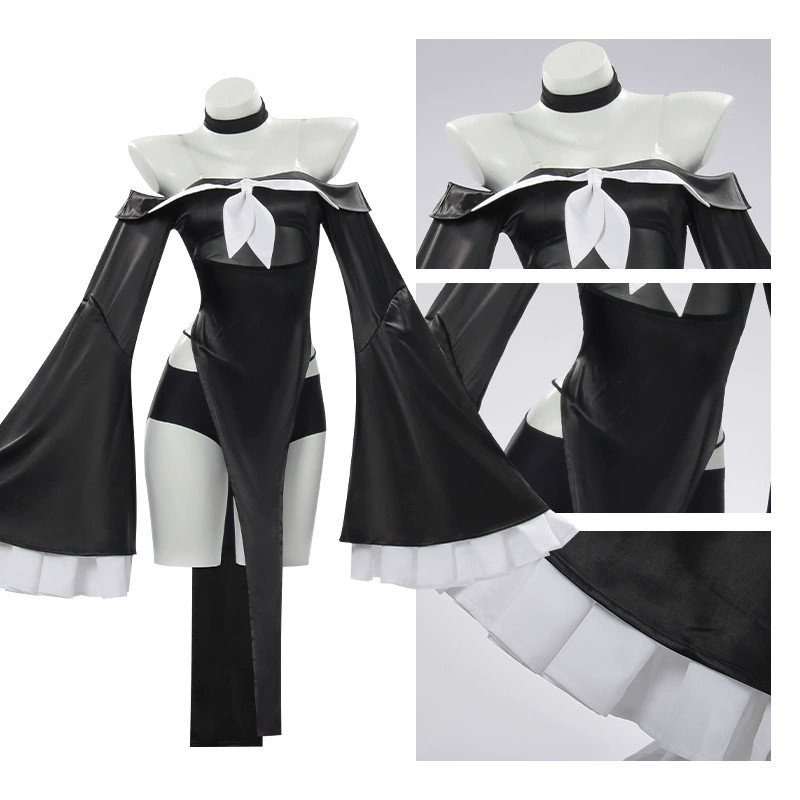 Sexy Vampire Easter Blue Archive Plana Zombie Cosplay Costume Headwear Women Dress Zombie Dress
