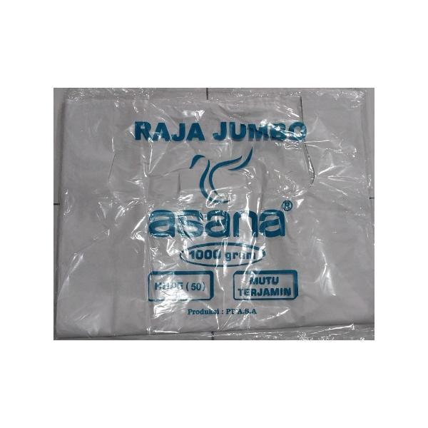 Kantong Plastik Putih Asana Raja Jumbo 50 1Kg Terpercaya