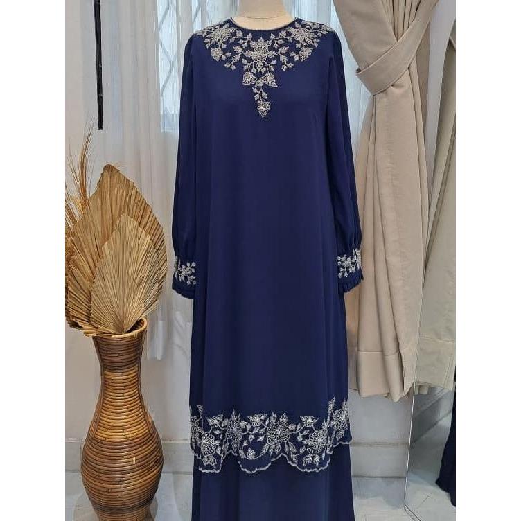SIENNA Dress Gamis Sarimbit keluarga SO-377 By Nesty Collection - Gamis Ibu S, Espresso