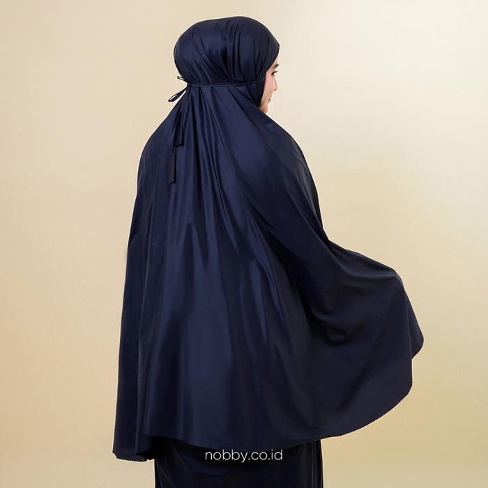 Ready Nobby Mecca Mukena Travel Polos Dewasa Bahan Parasut Korea