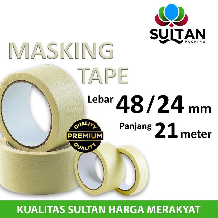 Lakban Kertas Masking Tape Isolasi Kertas Rusfet termurah satuan