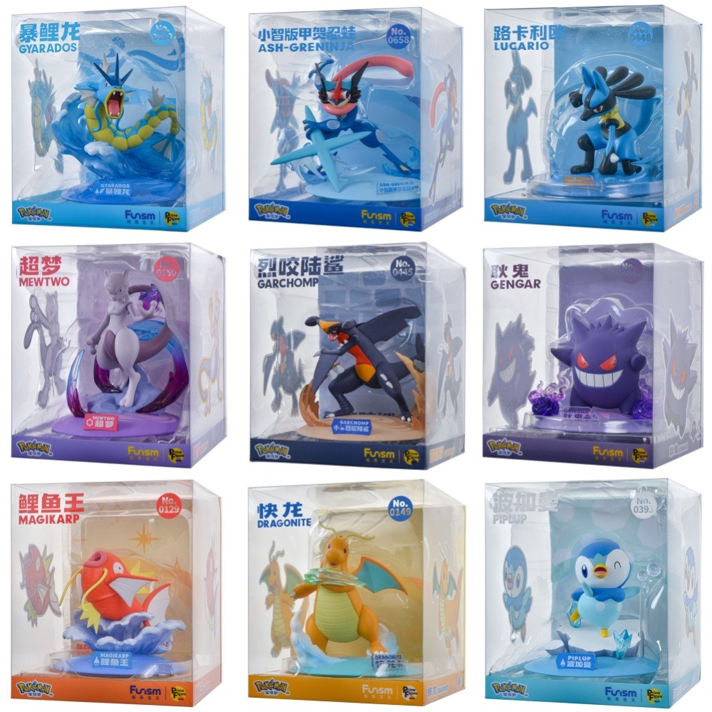 FUNISM Genuine Pokemon Action Figures Pikachu Mewtwo Figurine Gardevoir Sylveon Anime Collect Model