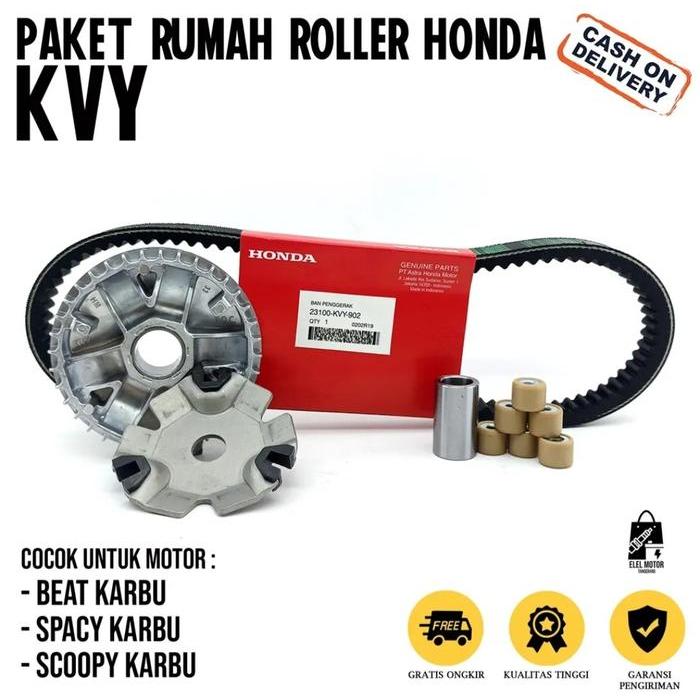 paket vanbelt beat karbu/ vanbelt + rumah roller beat karbu - scoopy karbu - beat lama - spacy karbu