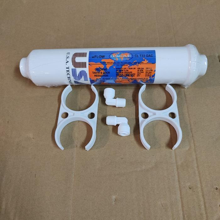 Terlaris Paket Post Carbon Olsmo Pure Small CL T33 GAC Reverse Osmosis SALE