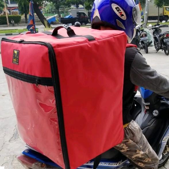 Tas Ransel Gendong Super Besar Super Kuat Anti Air Untuk Delivery Ojol Atau Kurir Box Jumbo -