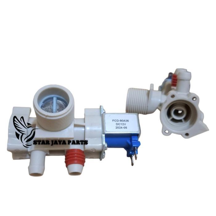 [LG T2107VS2M] Selenoid Water Inlet Valve Mesin Cuci LG Top Loading Smart Inverter DC 12V T2107VS2M