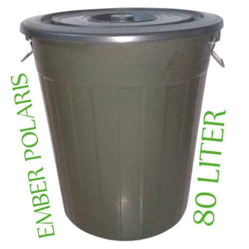 Ember Plastik 80 Liter POLARIS / Tong Air 80 Liter / Ember air tutup plastik 80 Liter POLARIS /
