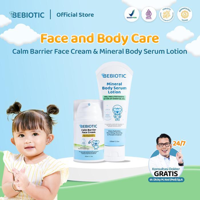 Bebiotic - Paket Face Cream + Body Lotion Bayi - Face Cream Bayi, Body Lotion Bayi, Skincare Bayi