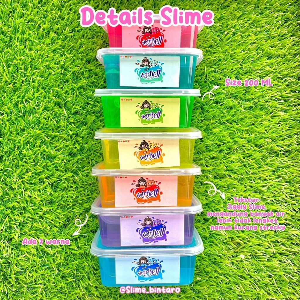NUTRIJELL JIGLY SLIME BY SLIME BINTARO SLIME MURAH SLIME PREMIUM CLEAR SLIME SLIME BAGUS