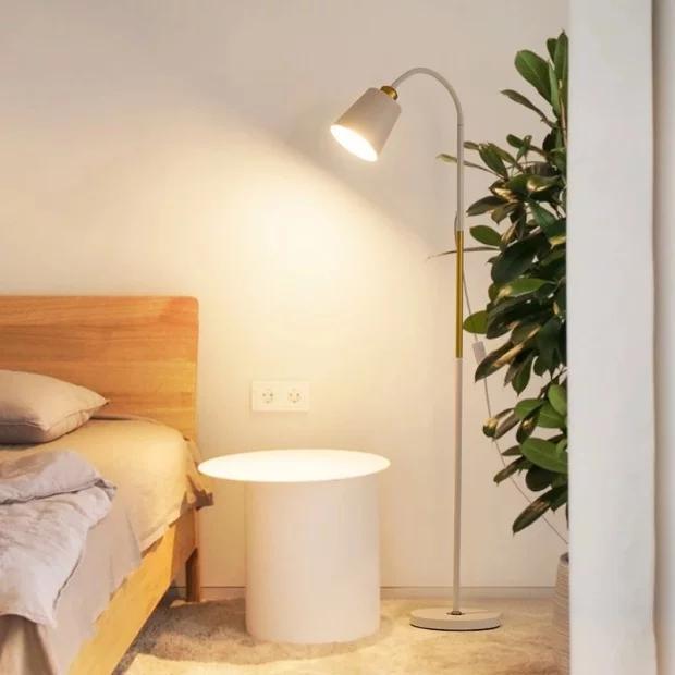 Aoki - Garansi 1 Tahun E.Home Lampu Berdiri Ruang Tamu Aesthetic 130Cm Lampu Tidur Aesthetic E27