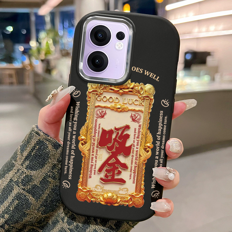 Casing Hp Untuk OPPO Reno 13F Case Pencari Rezeki luarnya Sudut membulat Kasing silikon Cesing Softc