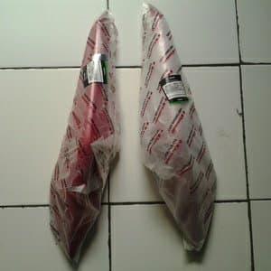 Body Bodi Belakang Ninja Rr New 150 Merah Polos Set Original Kawasaki