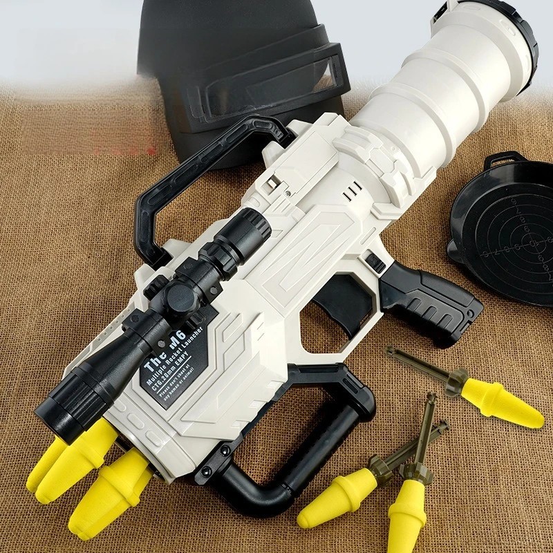 Rocket Launcher Airsoft Blaster Weapon Kids Toy Guns Manual Shooting