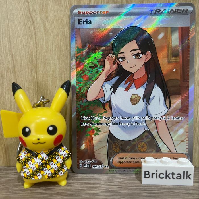 Eria sv8a SR 197/187 Scarlet & Violet Terastal Festival Kartu Pokemon TCG Original