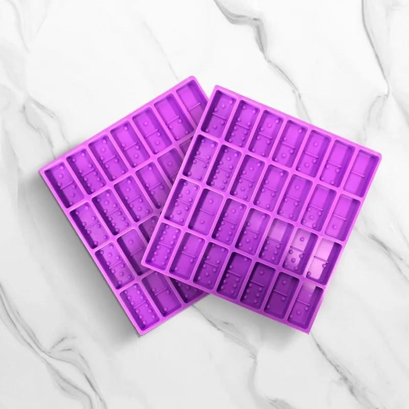 28 Cavities Silicone Mold for Pendant Epoxy Molds Cake Jewelry Making Tool Domino Mold Resin Candy