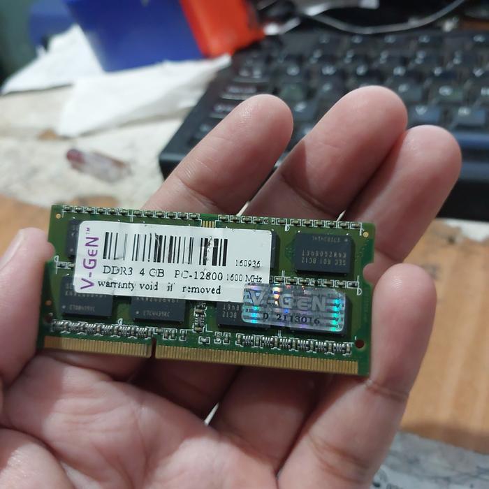 ram memori sodimm vgen ddr3 4gb 12800 12800s pc3 nonL