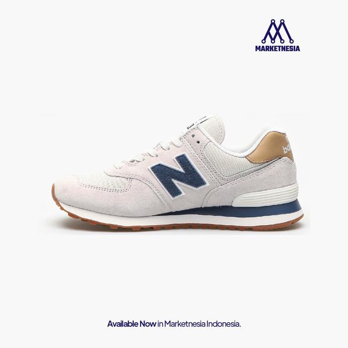 Primeroses - New Balance 574 Beige Navy 100% Original Bnib Tbk