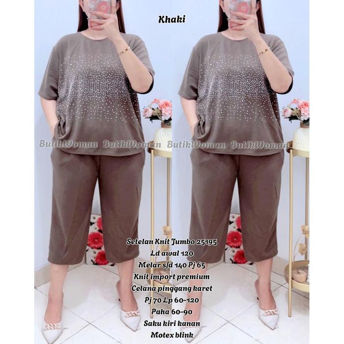 BW Jumbo Setelan Knit Wanita Ld 140-130-120