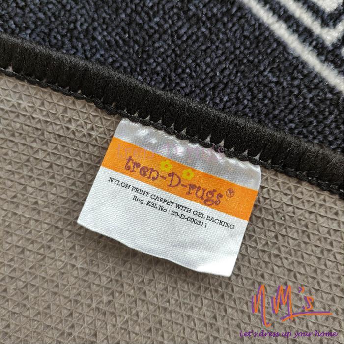 Karpet monochrome modern minimalis ruang tamu anti slip NMs