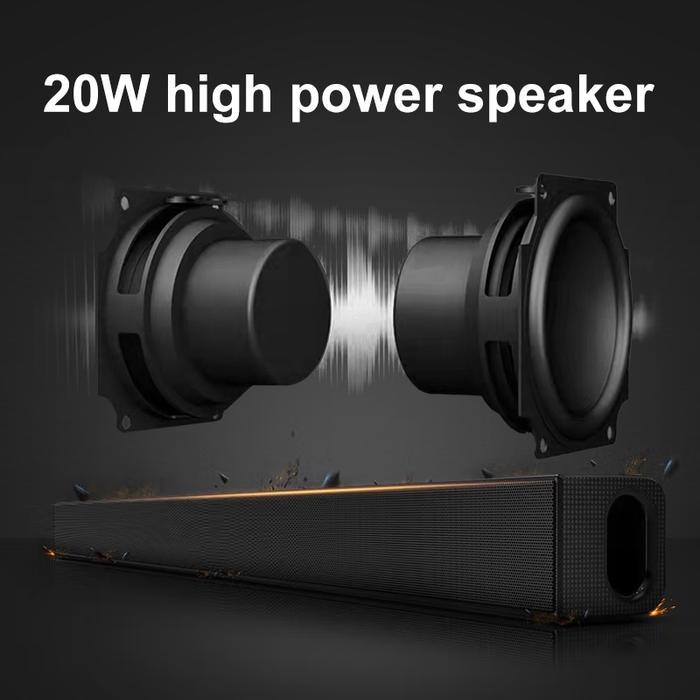 Gajian SaleDibuat oleh pabrik asal Polytron TV Speaker Soundbar Bluetooth 5.0 Super Bass 3D Surround