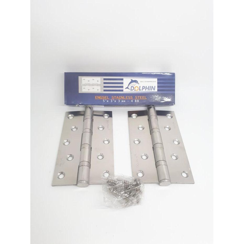 ENGSEL PINTU 5 INCH DOLPHIN STAINLESS SUS304