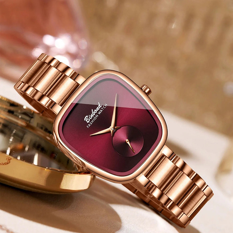 BINBOND Luxury Fashion Women's Watch Waterproof Stainless Steel Women's Watch Simple High Quality