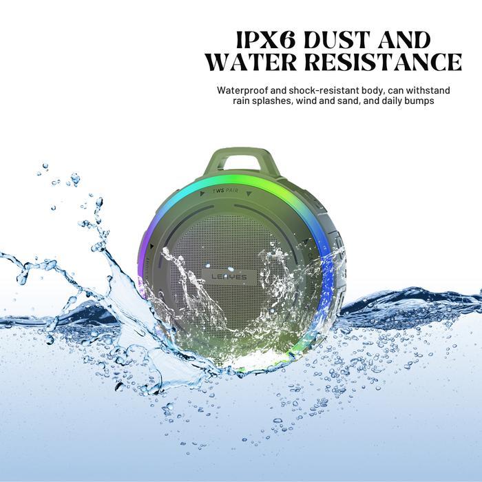 Lenyes S223 Speaker Bluetooth Mini Wireless 5.3 Portable Rgb Waterproof Ipx6 Bass Tws Micro Sd Card