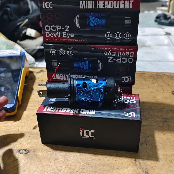 LAMPU KENDARAAN MOBIL MOTOR H4 MINI BILED MEREK ICC DARI AES 1 PCS PLUS DEVIL TERBAIK