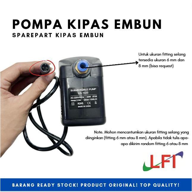 Sparepart Pompa Air Kipas Embun