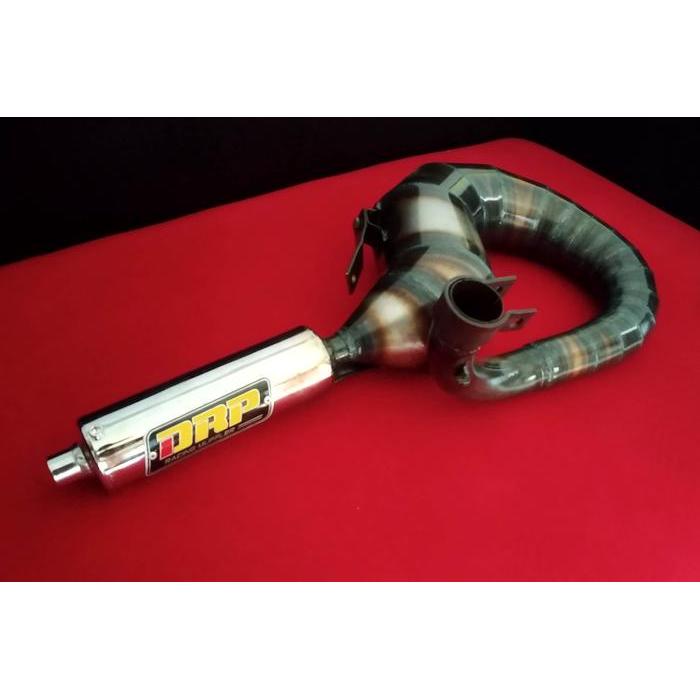 Knalpot Vespa Kanan Pendek Drp Racing Muffler