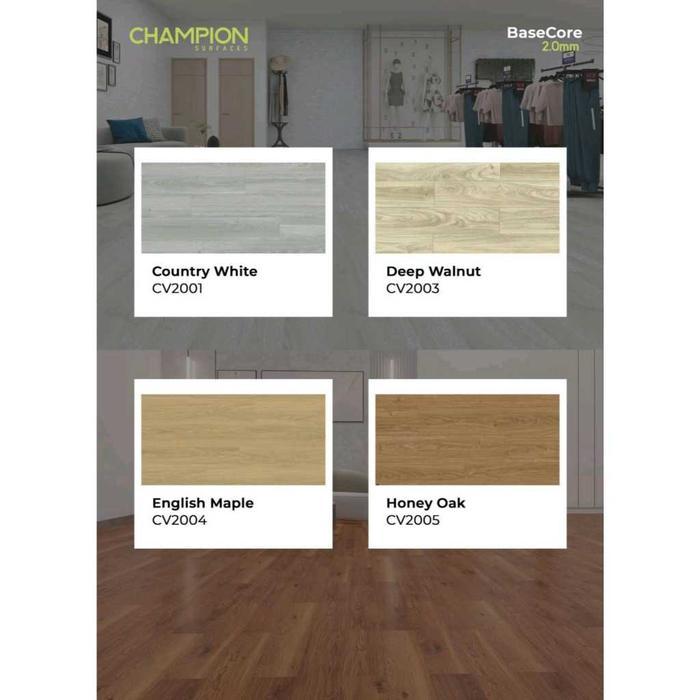 Goods Lantai Vinyl Kayu 2mm Vinyl Flooring Isi 24 Papan Luxury Vinyl Tiles Lantai Kayu Vinyl Premium